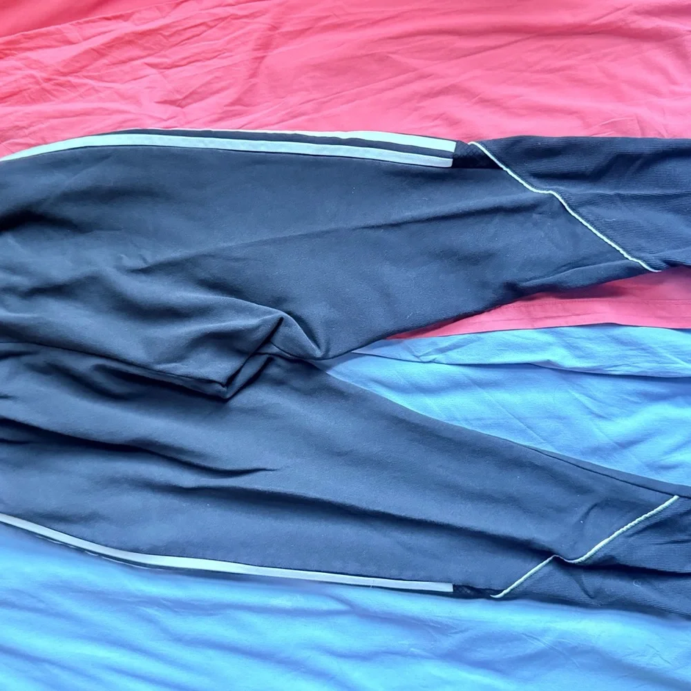 2 pair Adidas Black Track Pants - Picture 6 of 15